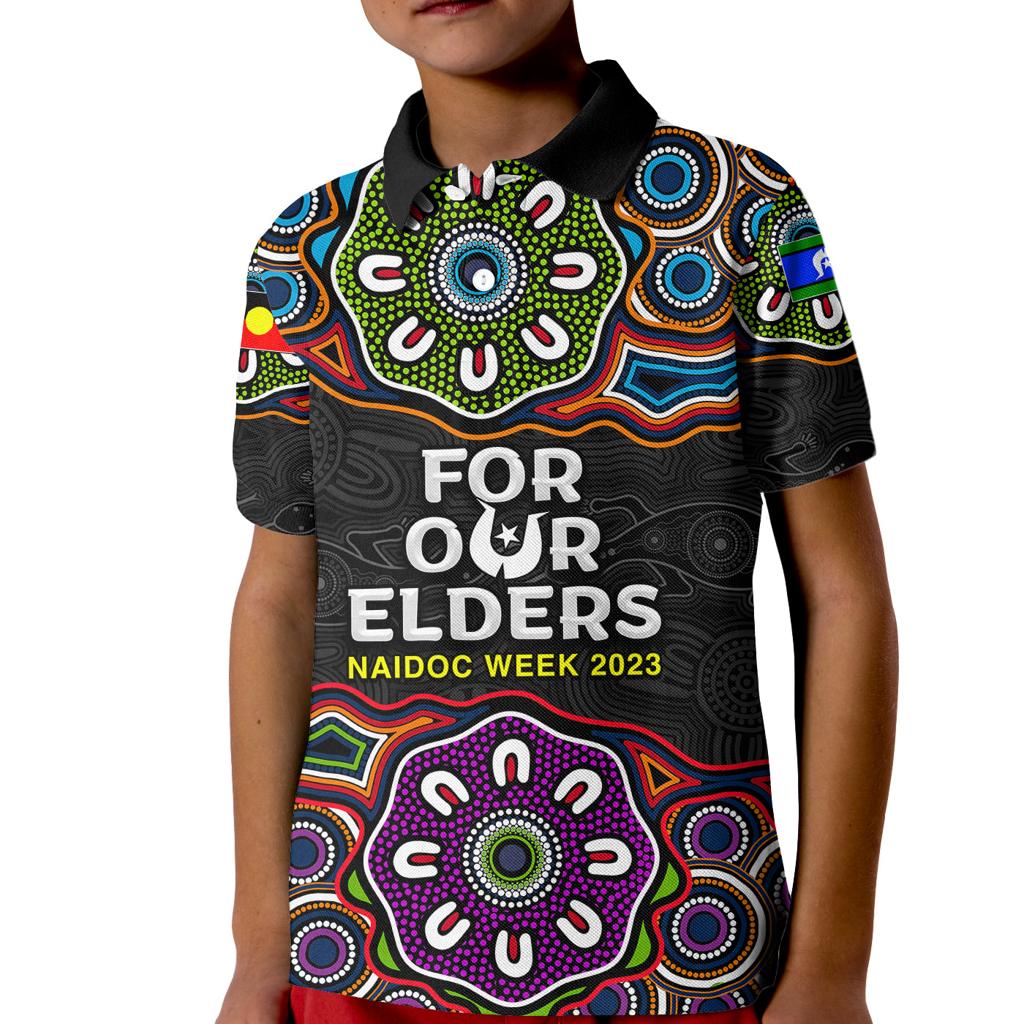 naidoc-2023-kid-polo-shirt-aboriginal-tribal-coloful