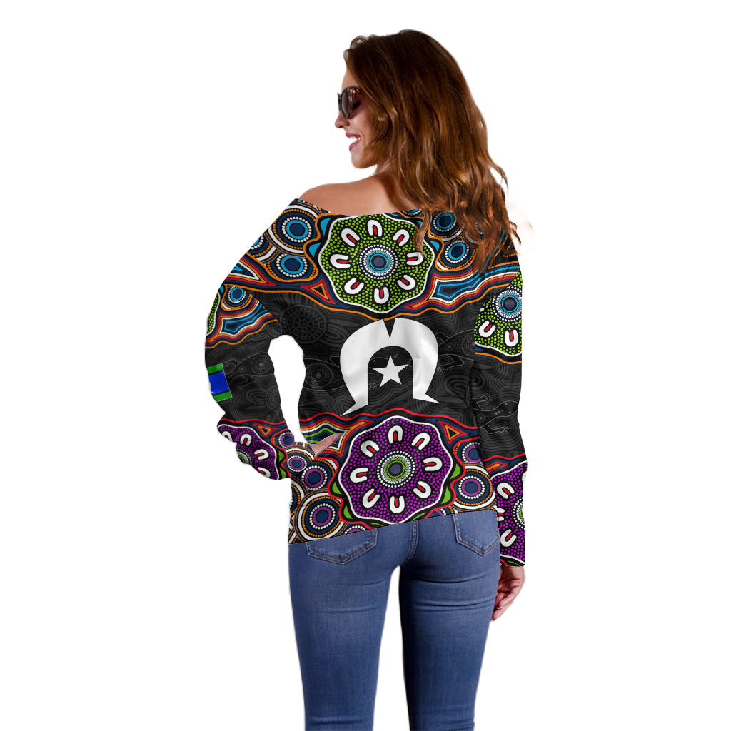 naidoc-2023-off-shoulder-sweater-aboriginal-tribal-coloful