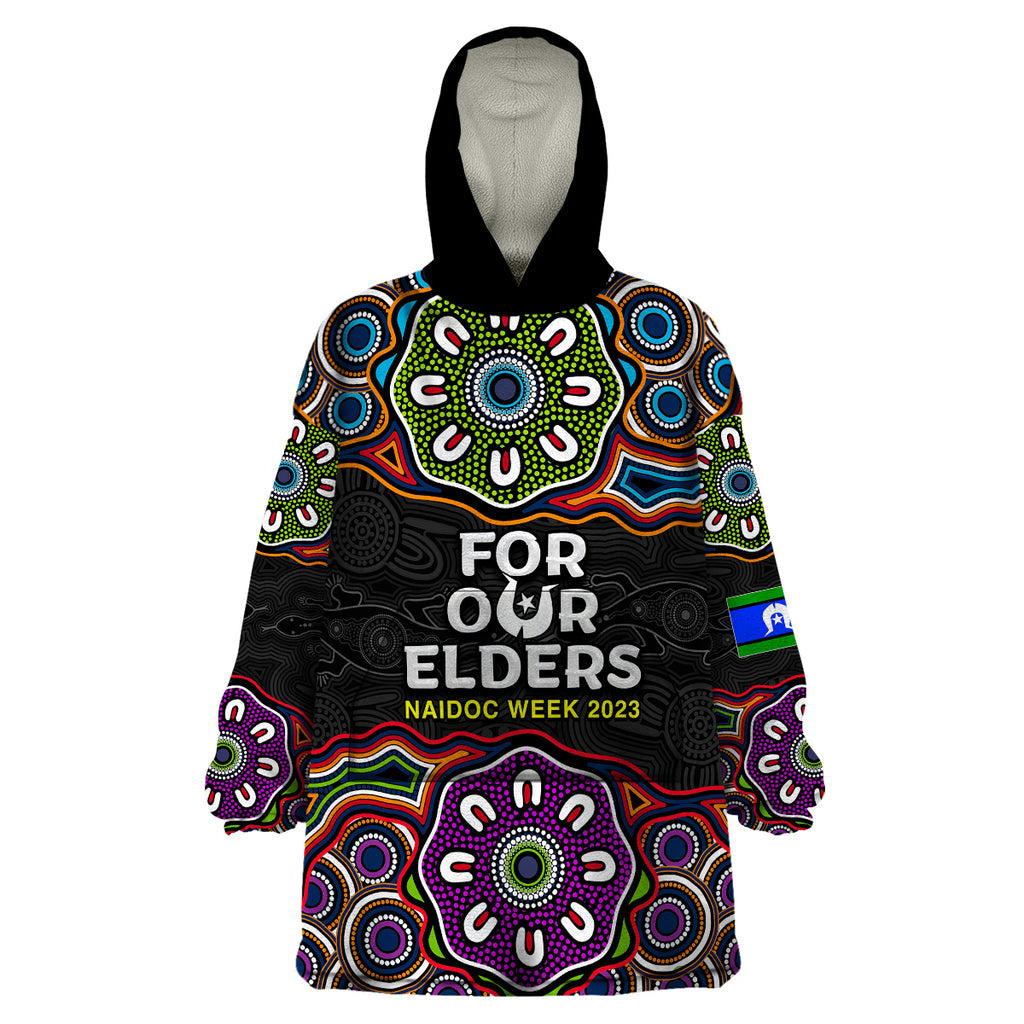 naidoc-2023-wearable-blanket-hoodie-aboriginal-tribal-coloful
