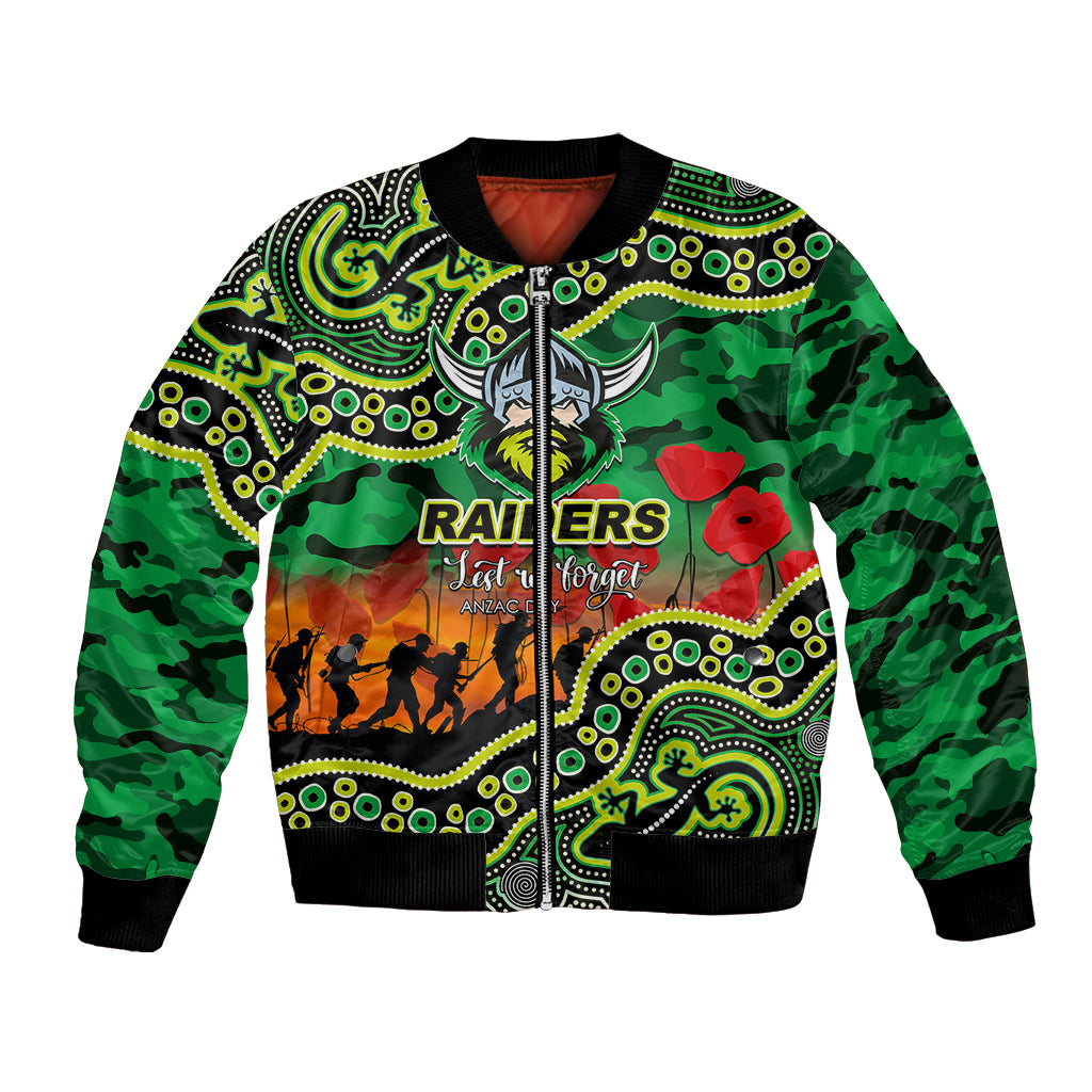 custom-personalised-anzac-day-nrl-raiders-bomber-jacket-aborigianl-lizard-patterns