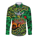 custom-personalised-anzac-day-nrl-raiders-long-sleeve-button-shirt-aborigianl-lizard-patterns