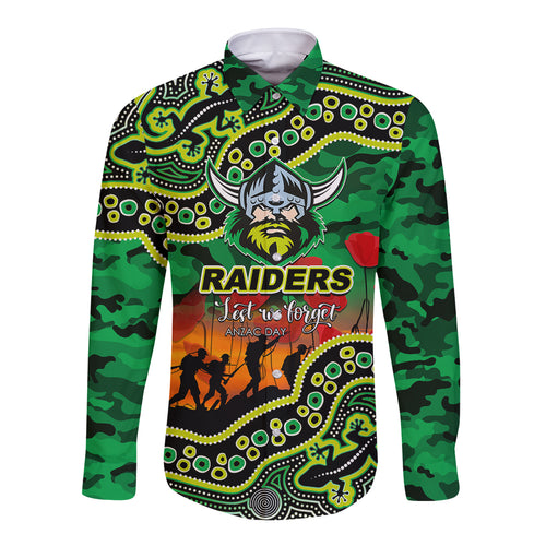 custom-personalised-anzac-day-nrl-raiders-long-sleeve-button-shirt-aborigianl-lizard-patterns