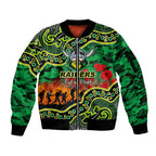 custom-personalised-anzac-day-nrl-raiders-sleeve-zip-bomber-jacket-aborigianl-lizard-patterns