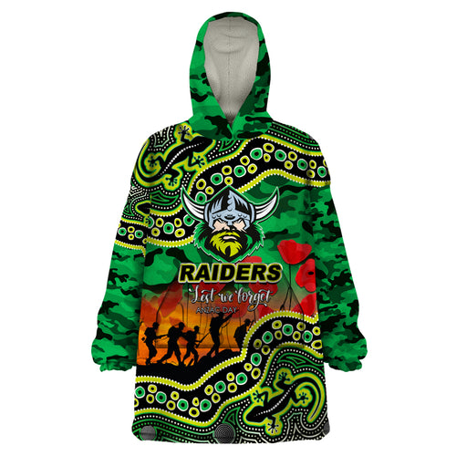 custom-personalised-anzac-day-nrl-raiders-wearable-blanket-hoodie-aborigianl-lizard-patterns