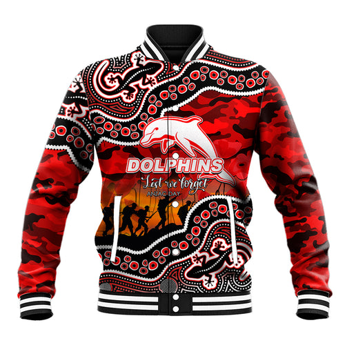 custom-personalised-anzac-day-nrl-dolphins-baseball-jacket-aboriginal-lizard-patterns