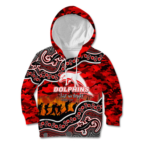 custom-personalised-anzac-day-nrl-dolphins-kid-hoodie-aboriginal-lizard-patterns