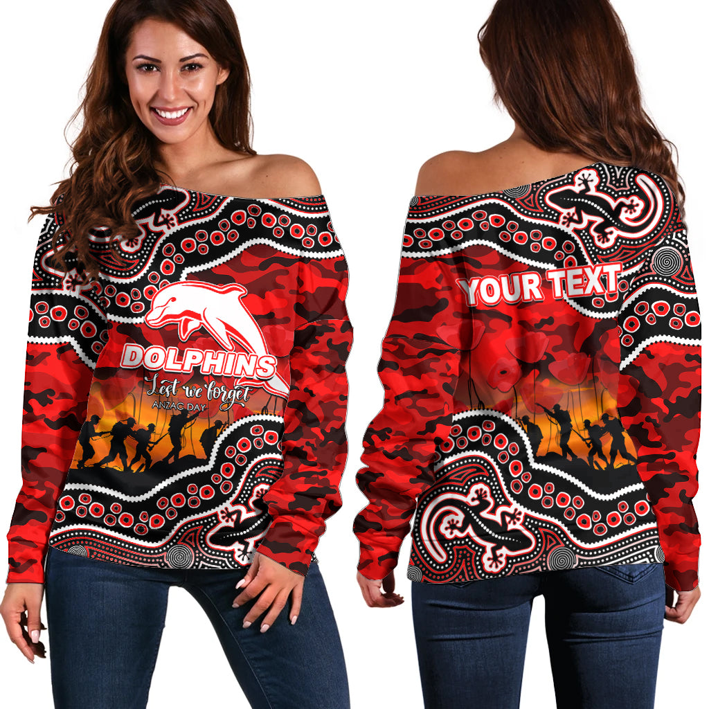 custom-personalised-anzac-day-nrl-dolphins-off-shoulder-sweater-aboriginal-lizard-patterns