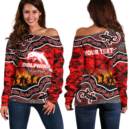 custom-personalised-anzac-day-nrl-dolphins-off-shoulder-sweater-aboriginal-lizard-patterns