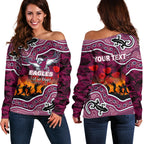 custom-personalised-anzac-day-nrl-sea-eagles-off-shoulder-sweater-aboriginal-lizard-patterns