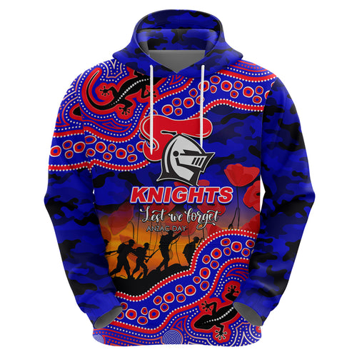custom-personalised-anzac-day-nrl-knights-hoodie-aboriginal-lizard-patterns
