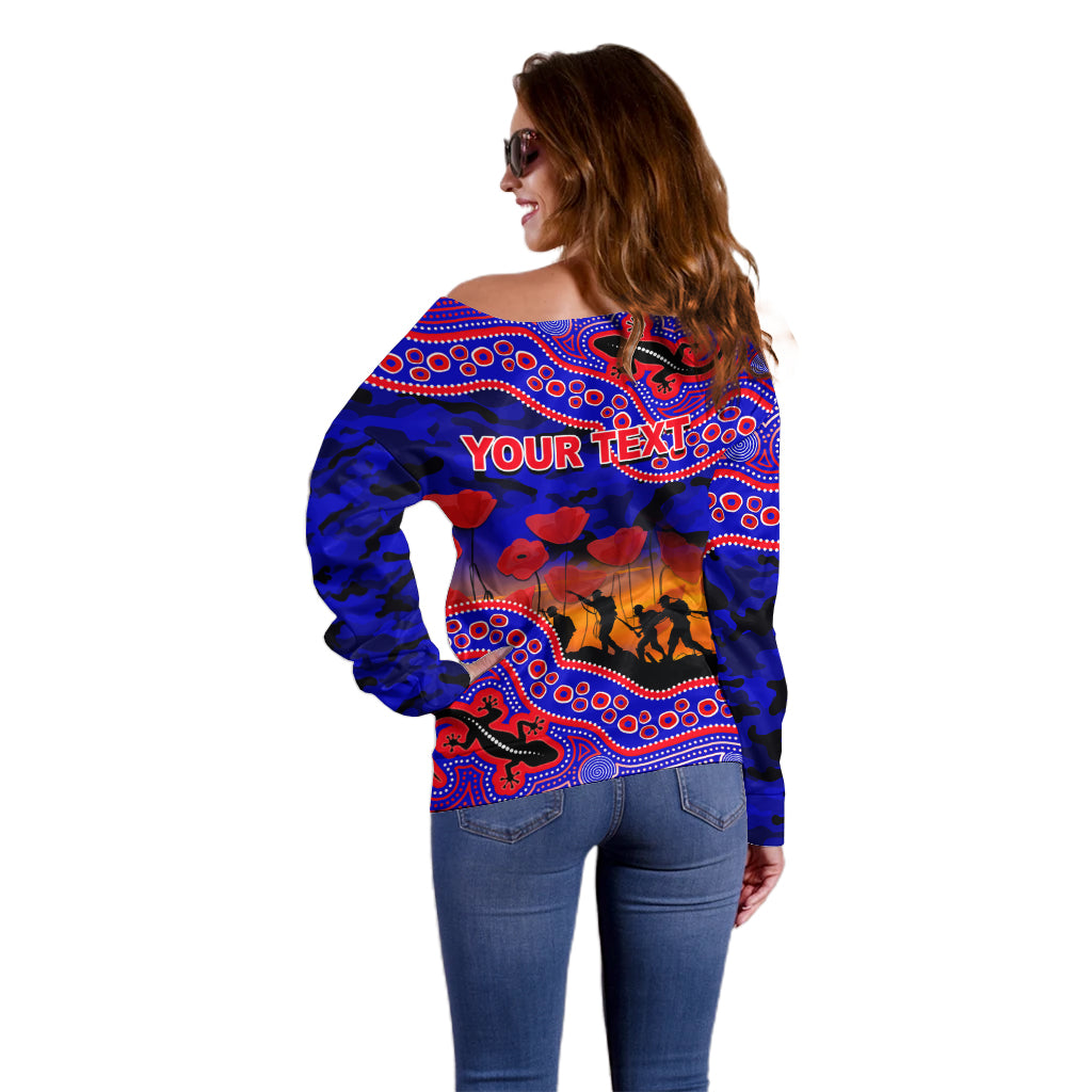 custom-personalised-anzac-day-nrl-knights-off-shoulder-sweater-aboriginal-lizard-patterns