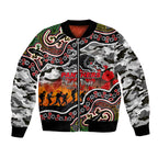 custom-personalised-anzac-day-nrl-panthers-bomber-jacket-aboriginal-lizard-patterns