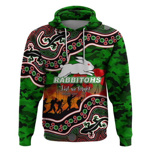 custom-personalised-anzac-day-nrl-rabbitohs-hoodie-aboriginal-lizard-patterns