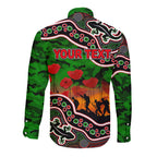 custom-personalised-anzac-day-nrl-rabbitohs-long-sleeve-button-shirt-aboriginal-lizard-patterns