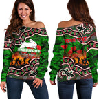 custom-personalised-anzac-day-nrl-rabbitohs-off-shoulder-sweater-aboriginal-lizard-patterns