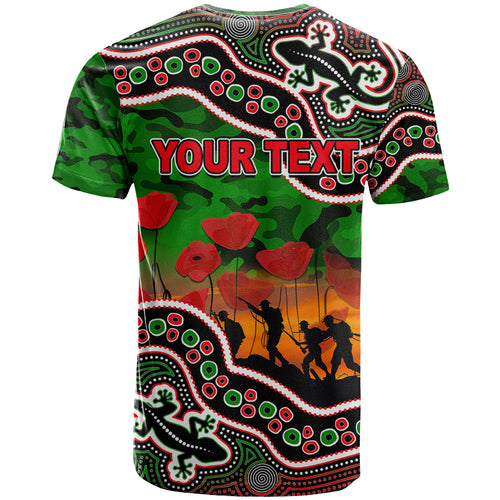 custom-personalised-anzac-day-nrl-rabbitohs-t-shirt-aboriginal-lizard-patterns