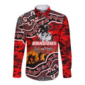 custom-personalised-anzac-day-nrl-dragons-long-sleeve-button-shirt-aboriginal-lizard-patterns
