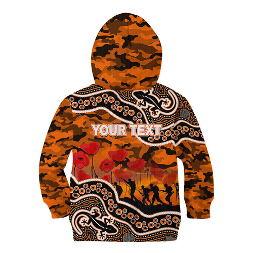custom-personalised-anzac-day-nrl-tigers-kid-hoodie-aboriginal-lizard-patterns