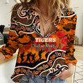 custom-personalised-anzac-day-nrl-tigers-women-casual-shirt-aboriginal-lizard-patterns