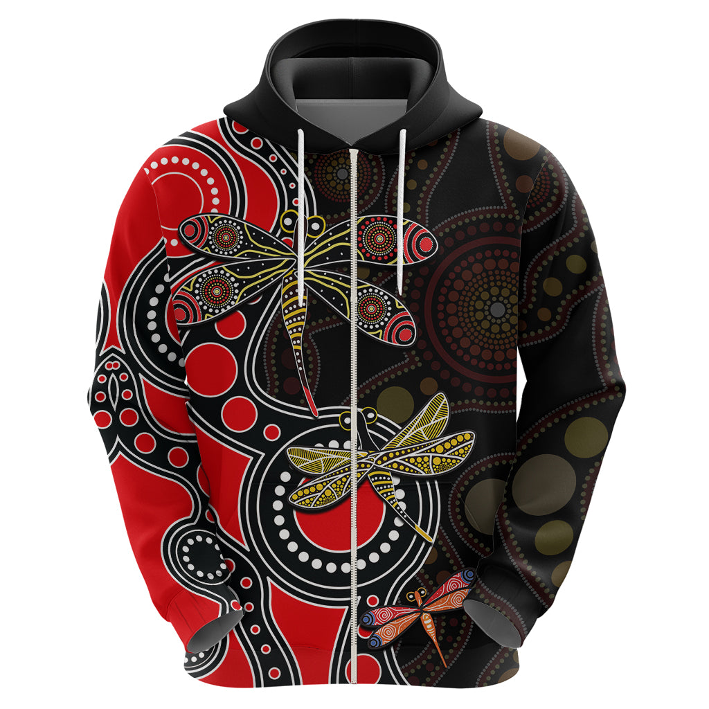 aboriginal-dragonfly-hoodie-red-style