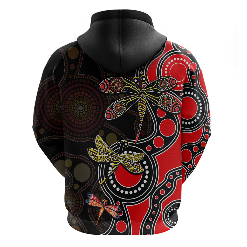 aboriginal-dragonfly-hoodie-red-style
