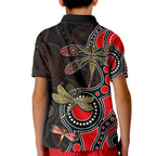 aboriginal-dragonfly-kid-polo-shirt-red-style