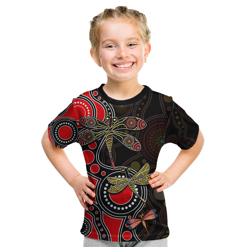 aboriginal-dragonfly-kid-t-shirt-red-style