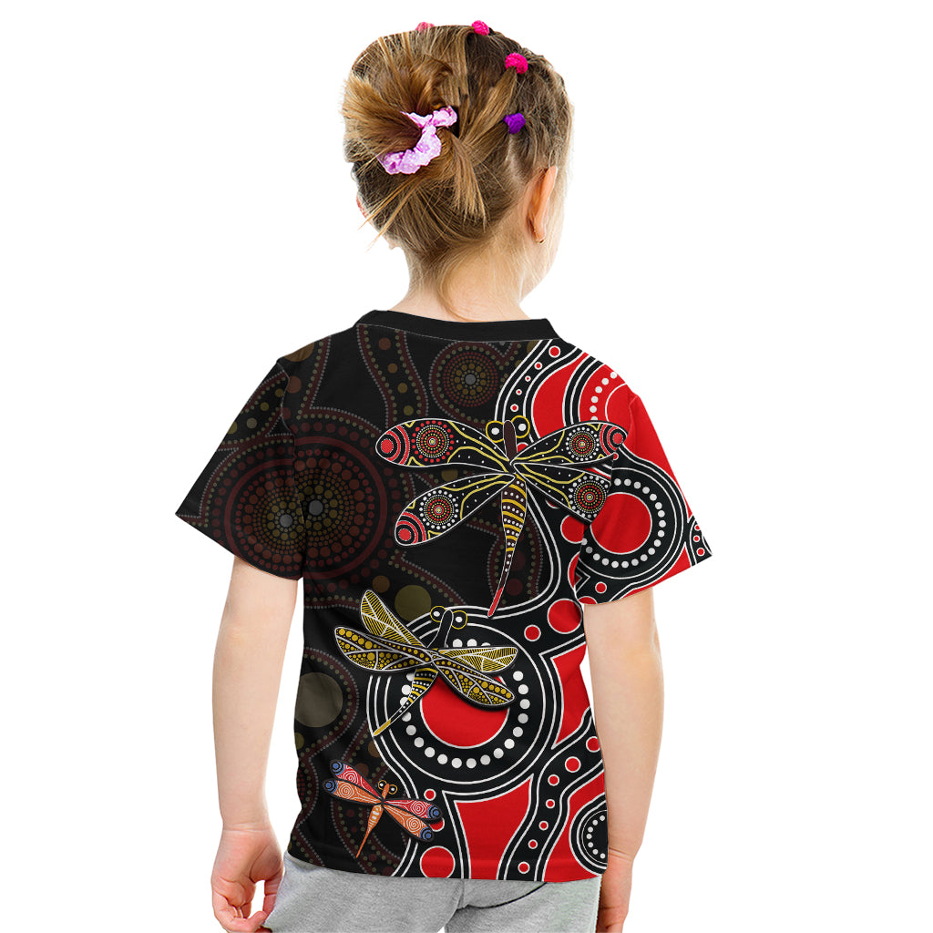 aboriginal-dragonfly-kid-t-shirt-red-style