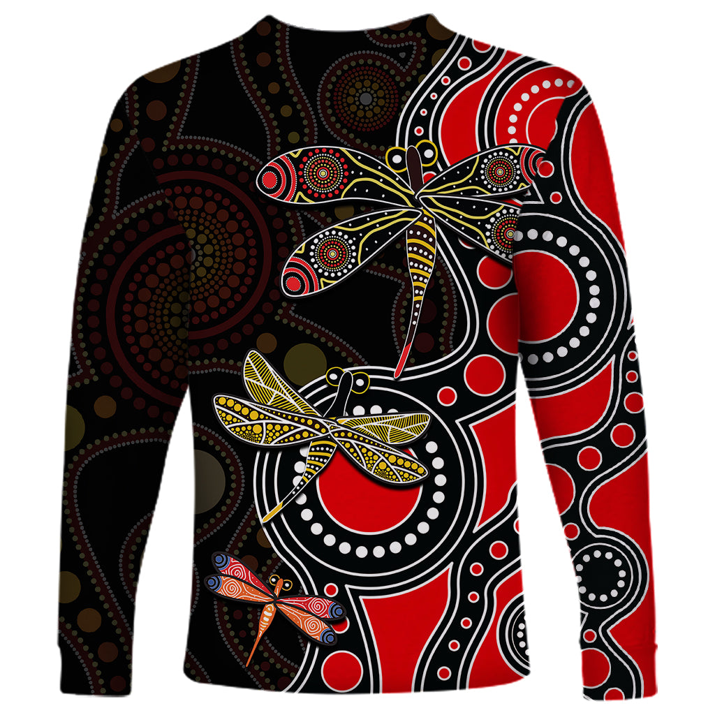 aboriginal-dragonfly-long-sleeve-shirt-red-style