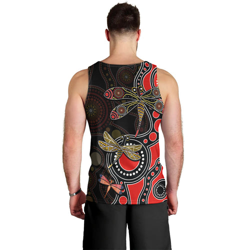 aboriginal-dragonfly-men-tank-top-red-style
