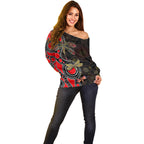 aboriginal-dragonfly-off-shoulder-sweater-red-style