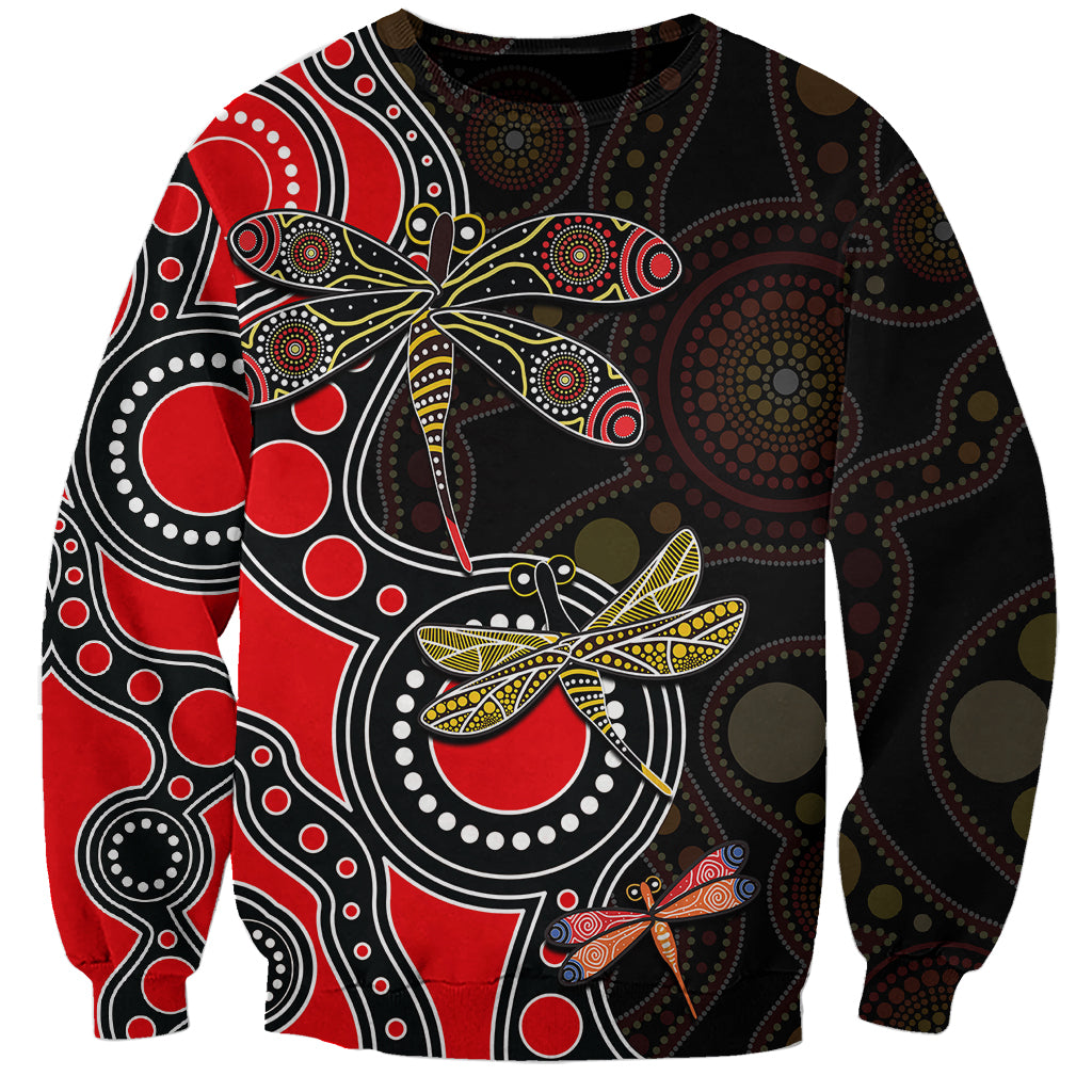 aboriginal-dragonfly-sweatshirt-red-style