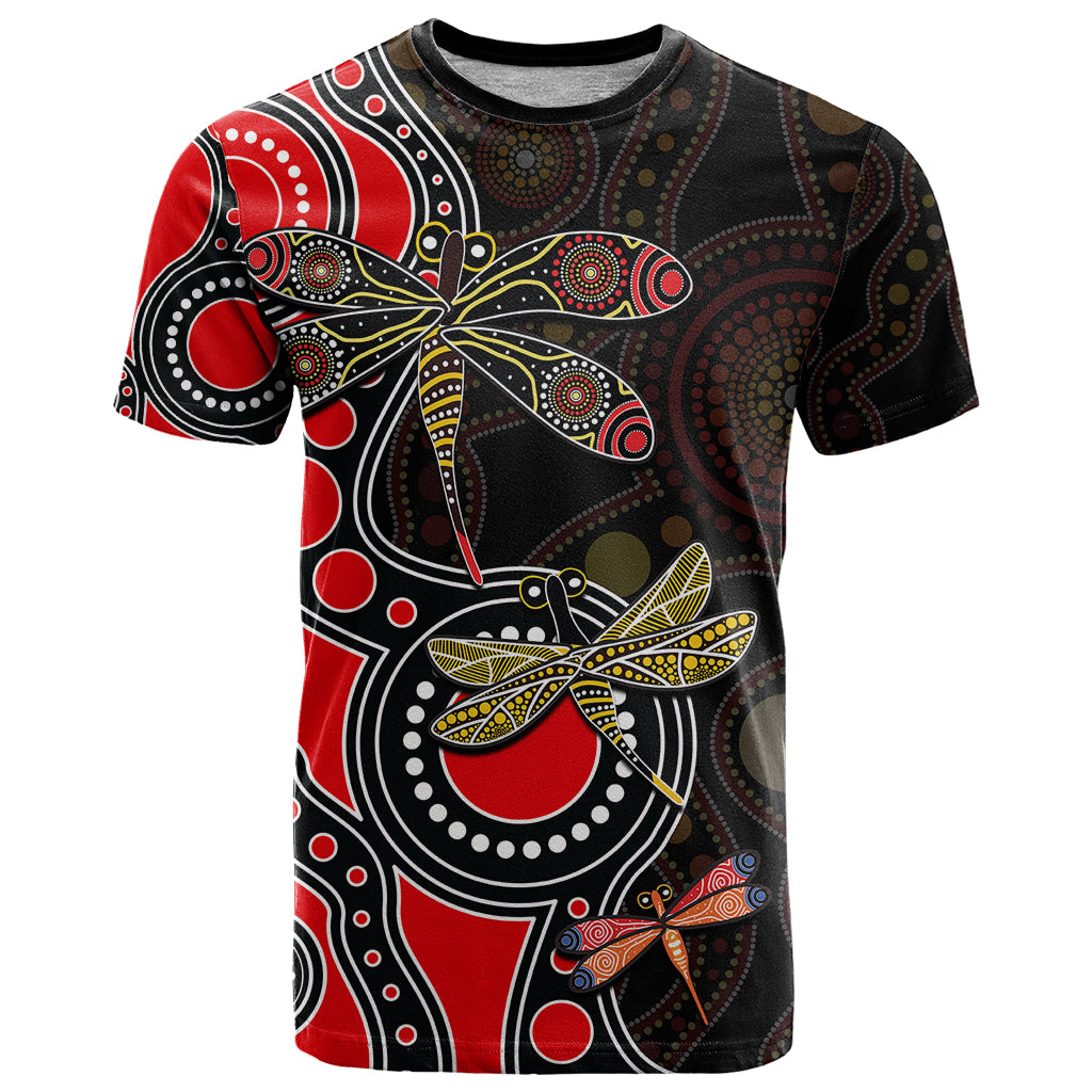 aboriginal-dragonfly-t-shirt-red-style