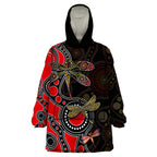 aboriginal-dragonfly-wearable-blanket-hoodie-red-style