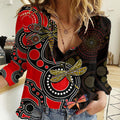 aboriginal-dragonfly-women-casual-shirt-red-style
