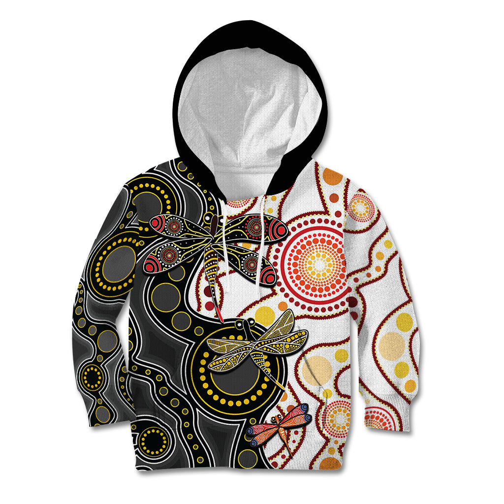 aboriginal-dragonfly-kid-hoodie-white-style