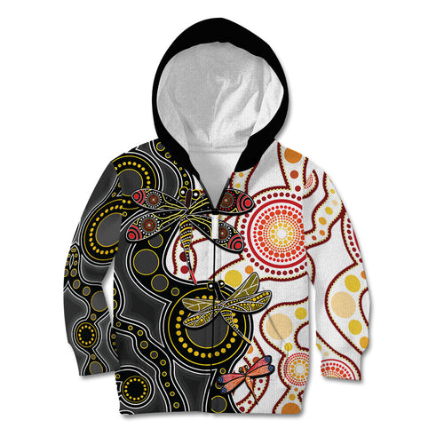 aboriginal-dragonfly-kid-hoodie-white-style