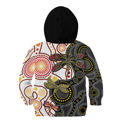aboriginal-dragonfly-kid-hoodie-white-style