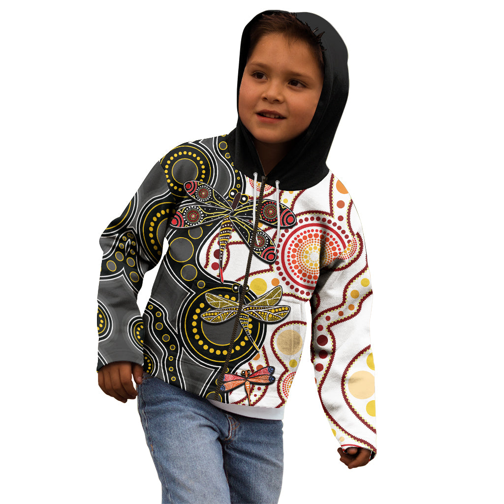 aboriginal-dragonfly-kid-hoodie-white-style