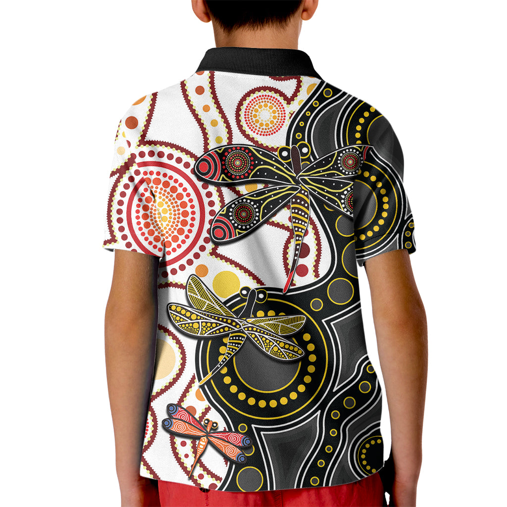 aboriginal-dragonfly-kid-polo-shirt-white-style