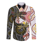 aboriginal-dragonfly-long-sleeve-button-shirt-white-style