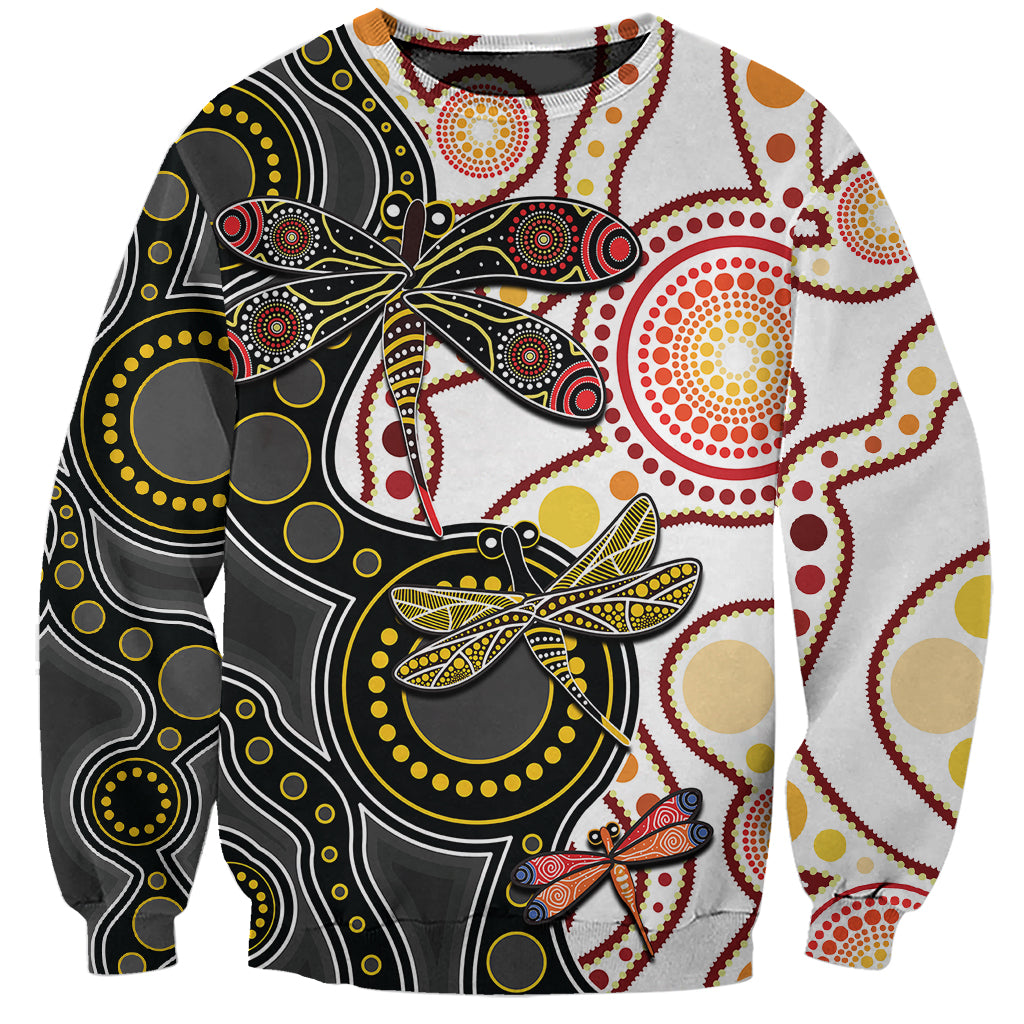 aboriginal-dragonfly-sweatshirt-white-style