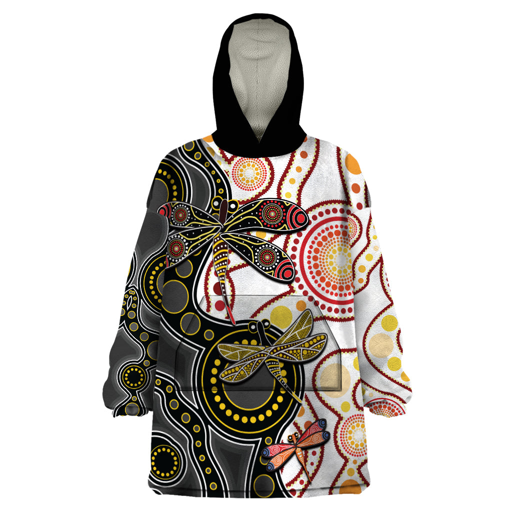 aboriginal-dragonfly-wearable-blanket-hoodie-white-style