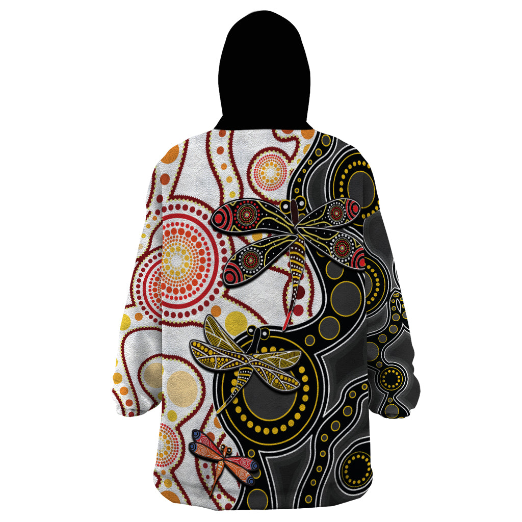 aboriginal-dragonfly-wearable-blanket-hoodie-white-style