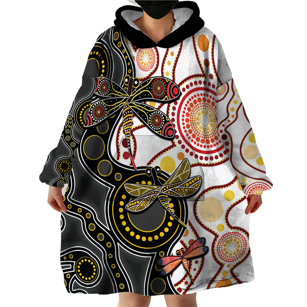 aboriginal-dragonfly-wearable-blanket-hoodie-white-style