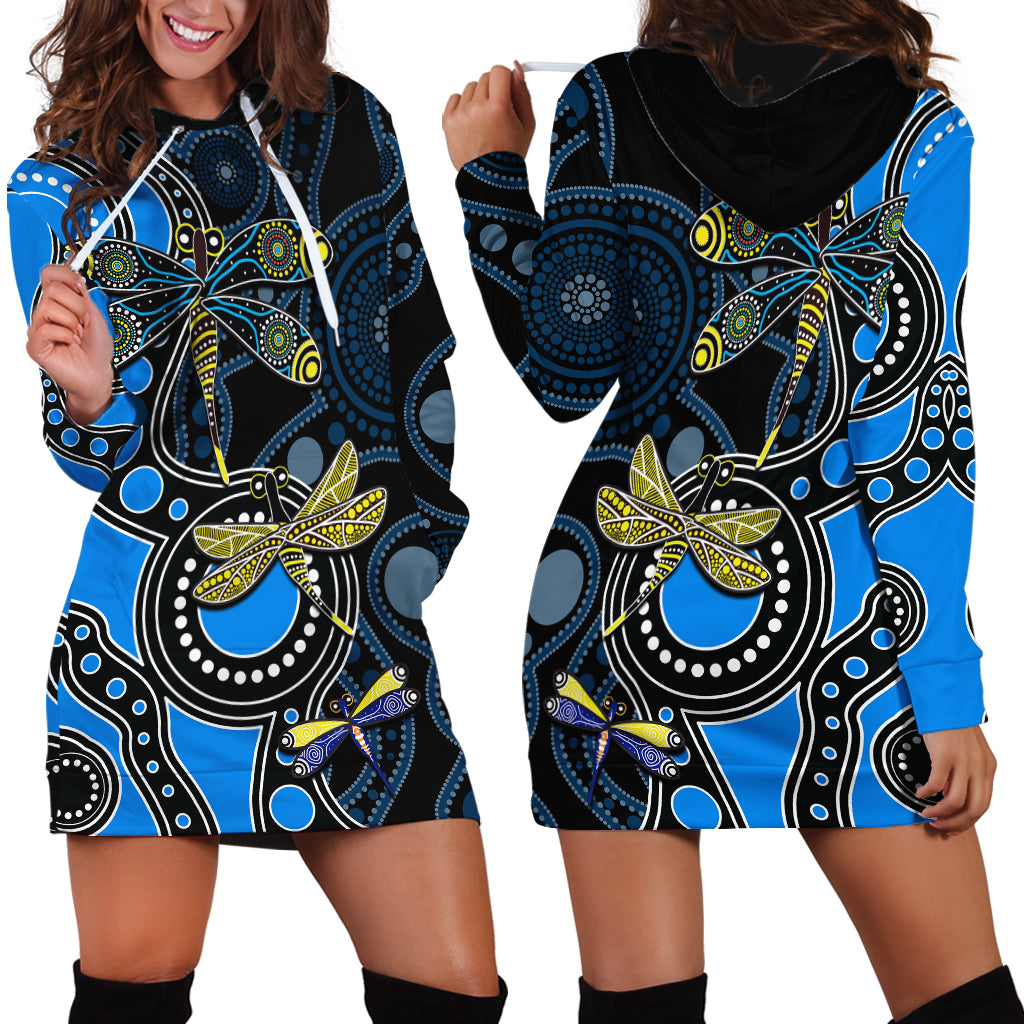 aboriginal-dragonfly-hoodie-dress-blue-style