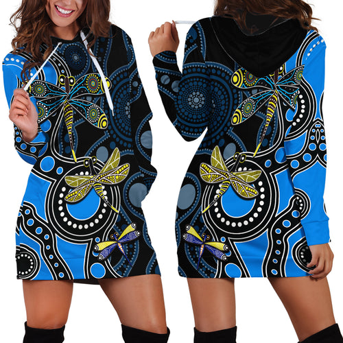 aboriginal-dragonfly-hoodie-dress-blue-style