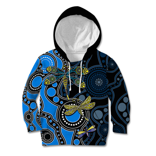 aboriginal-dragonfly-kid-hoodie-blue-style