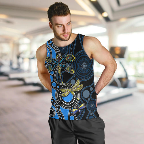 aboriginal-dragonfly-men-tank-top-blue-style