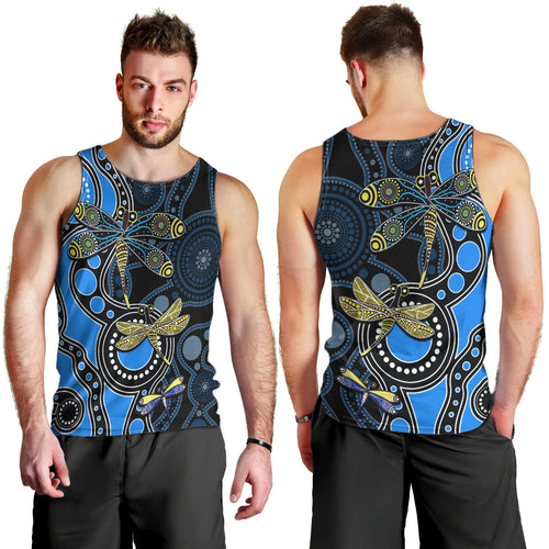 aboriginal-dragonfly-men-tank-top-blue-style